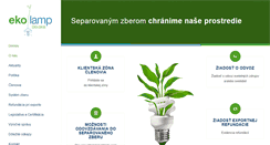 Desktop Screenshot of ekolamp.sk
